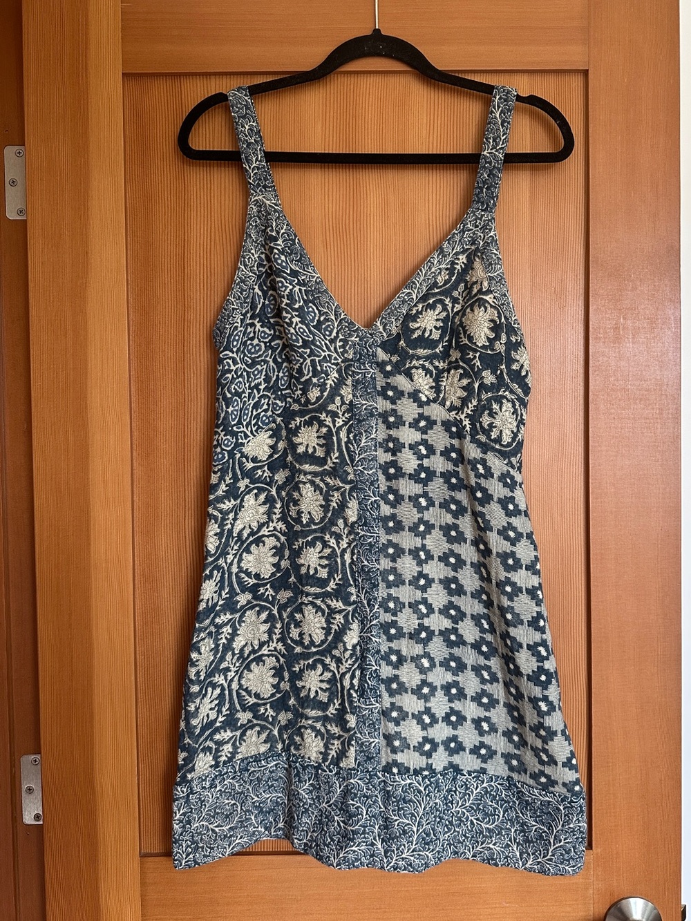 Faherty Annabelle Patchwork Cotton Mini Dress - size 6, NWT!